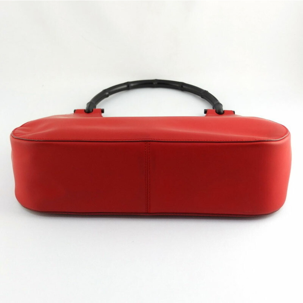 Gucci Bamboo Shoulder Bag Red Black - Picture 3 of 10